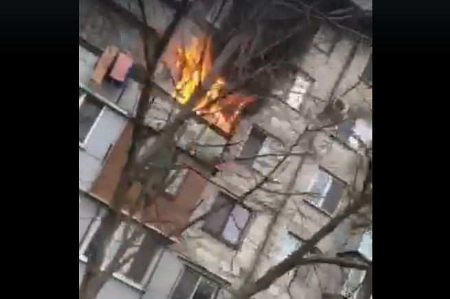 incendiu balcon