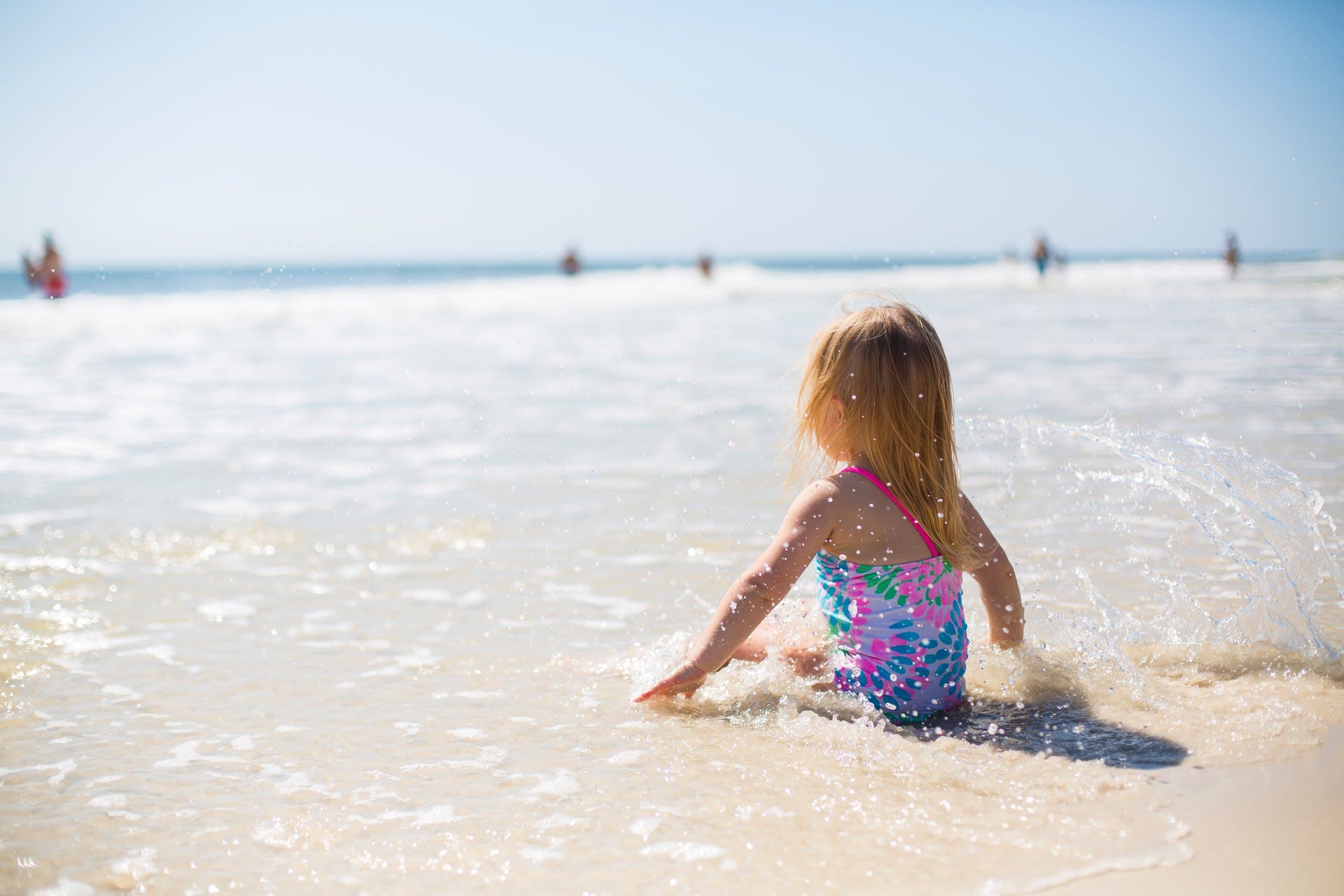 copil plajă insolații